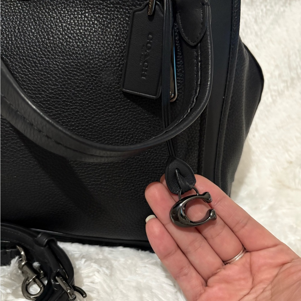 🖤Coach Dreamer Black Leather Satchel with Removable Strap 🖤 - Picture 3 of 12